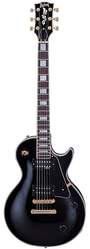 Burny RLC70S (09) BLK Электрогитара типа Gibson® Les Paul®Custom Sustainer Black в магазине Music-Hummer