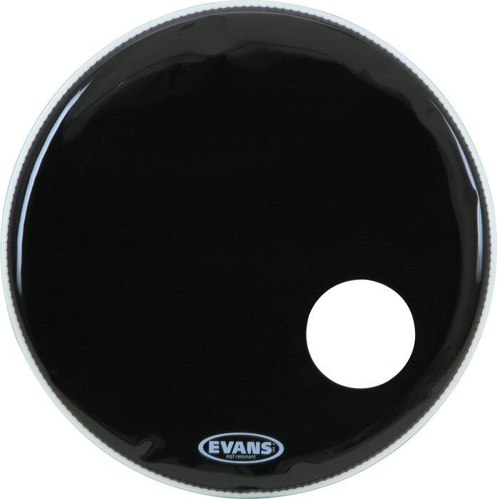 Передний пластик для бас барабана Evans BD22RB EQ3 Resonant Black