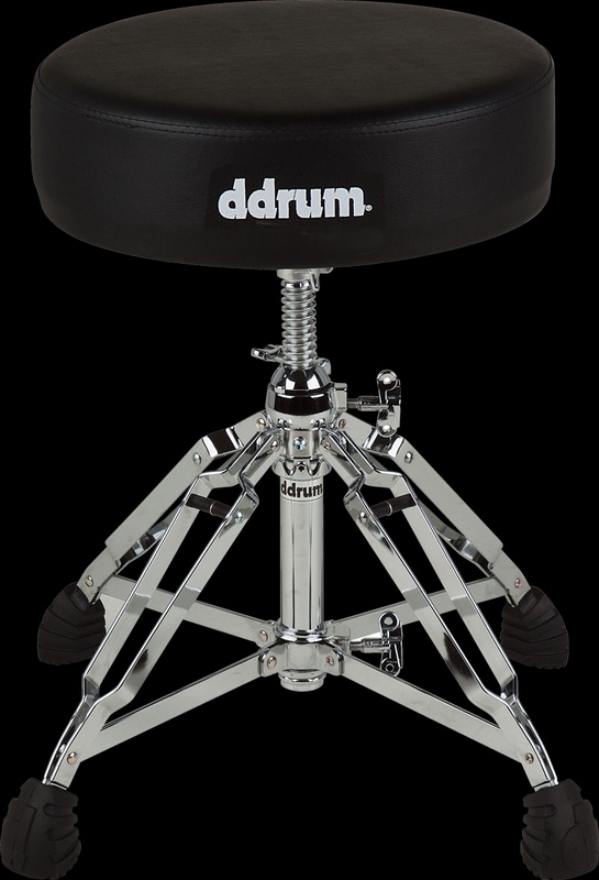 DHHT/Усиленный стульчик для барабанщика (круглый) серии Heavy Hitter, цвет - красный/DDRUM в магазине Music-Hummer