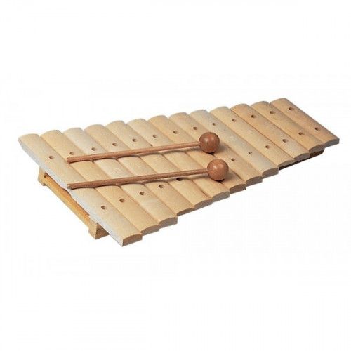 Деревянный ксилофон Goldon 11200-Xylophon, 13 нот, клен в магазине Music-Hummer