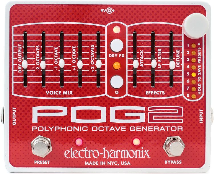 Electro-Harmonix POG2  гитарная педаль Polyphonic Octave Generator в магазине Music-Hummer