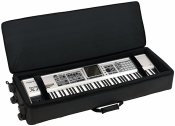 Rockcase RC21519B SALE  мягкий кейс для клавишных на колесах 130х38х15 см. (CP33, Motif XS7) в магазине Music-Hummer
