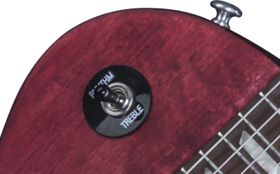 GIBSON LP Studio Faded 2016 T Worn Cherry электрогитара, цвет - вишневый, фурнитура - хром в магазине Music-Hummer