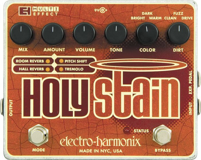 Electro-Harmonix Holy Stain SALE  гитарная педаль-мультиэффект Distortion/ Reverb/ Pitch Shifter/ Tremo в магазине Music-Hummer