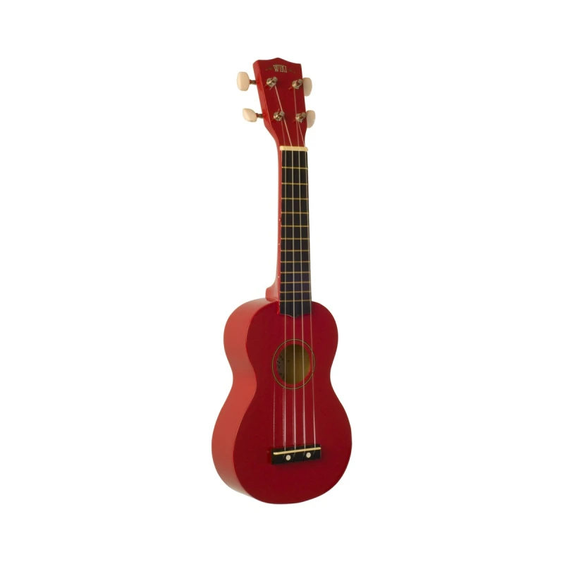 WIKI UK10G RD -  гитара укулеле сопрано, клен, цвет - красный глянец,чехол в комплекте в магазине Music-Hummer