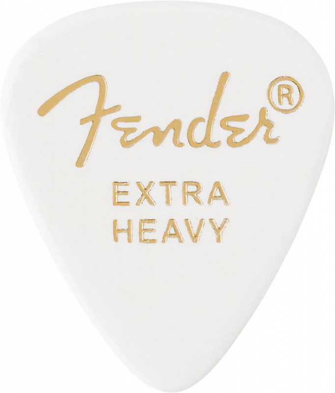 FENDER 351 Shape Premium Picks Extra Heavy White 12 Count в магазине Music-Hummer