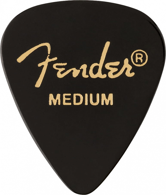 FENDER 351 Shape Premium Picks Medium Black 12 Count в магазине Music-Hummer