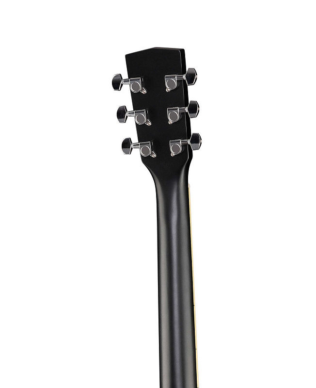 Электро-акустическая гитара, черная, с чехлом Parkwood W81E-BKS в магазине Music-Hummer