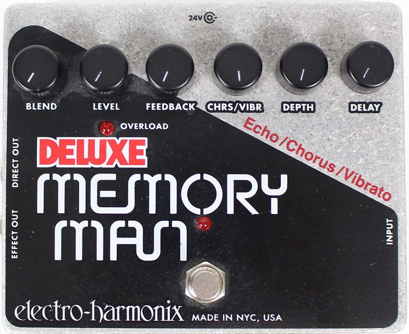 Electro-Harmonix Deluxe Memory Man SALE  гитарная педаль Analog Delay/ Chorus/ Vibrato в магазине Music-Hummer