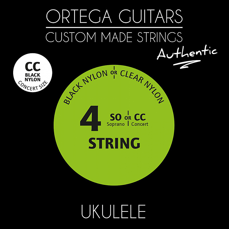 Комплект струн для концертного укулеле Ortega UKABK-CC Authentic в магазине Music-Hummer