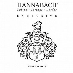 Комплект струн для классической гитары, среднее натяжение Hannabach EXCLMT Exclusive Black