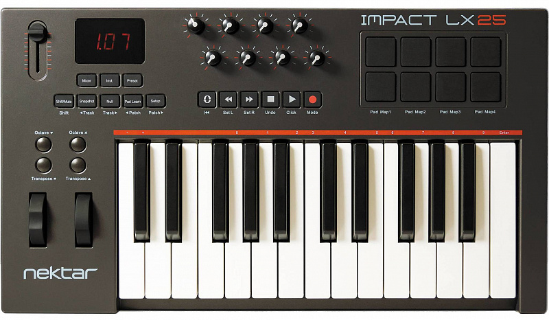 Nektar Impact LX25  USB MIDI-клавиатура  в магазине Music-Hummer